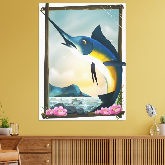 Visposter Canvas Afdruk (Insitu (Woonkamer))