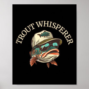 Vispret Avontuurlijke Forel Fluisteraar Poster