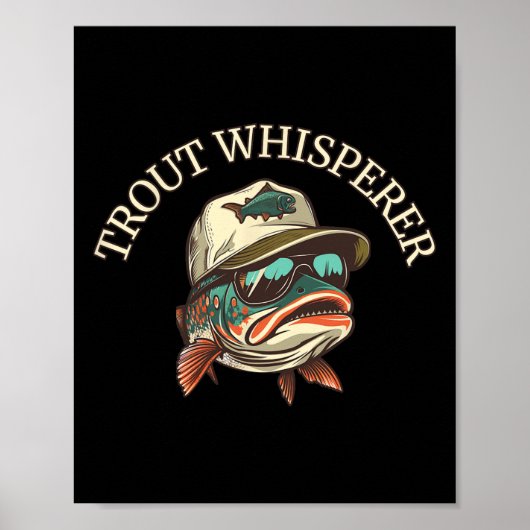 Vispret Avontuurlijke Forel Fluisteraar Poster (Voorkant)
