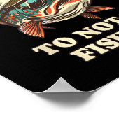 Vispret Fun Relaxte Forel Visser Poster (Hoek)