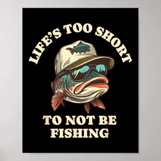 Vispret Fun Relaxte Forel Visser Poster (Voorkant)