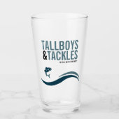 Visreis Tallboys & Visspullen Verjaardagsfeestje Glas (Voorkant)