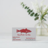 Visrestaurant Grille Viskaart Visitekaartje (Staand voorkant)