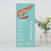 Visrestaurant vis diner menu (Staand voorkant)