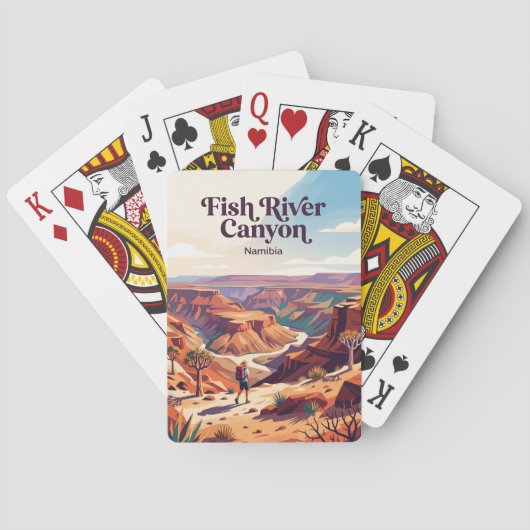 Visrivierkloof Namibië Pokerkaarten (Achterkant)