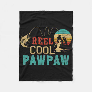 Visrol Cool Pawpaw Vaderdag Cadeau Visser Fleece Deken