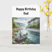 Vis's Verjaardag Kaart (Gele Bloem)