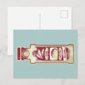 Vissaus pop kunst briefkaart (Voorkant / Achterkant)