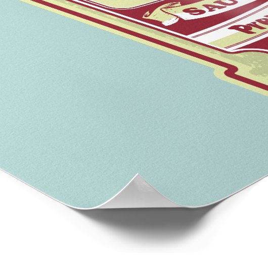 Vissaus pop kunst poster (Hoek)