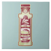 Vissaus pop kunst tegeltje (Voorkant)