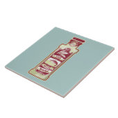 Vissaus pop kunst tegeltje (Zijkant)