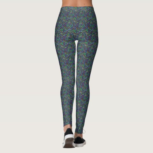 Visschaal - Groen Leggings (Achterkant)
