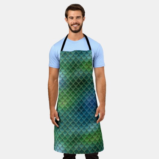 Visschaal Schort (Gedragen)