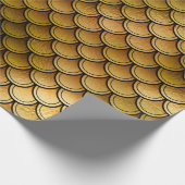 Visschalen op Sinaasappel/geel Cadeaupapier (Hoek)