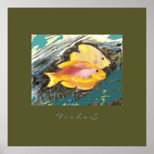 visschilderij poster (Voorkant)