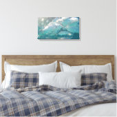 VISSCHOOL OP CANVAS 20 "x 16" Afdruk (Insitu (Slaapkamer))