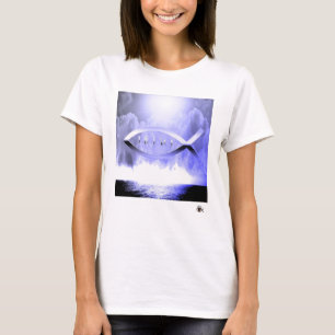 Vissen 1 van Jesus T-shirt