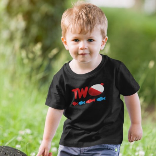 Vissen 2e verjaardag kinder shirts