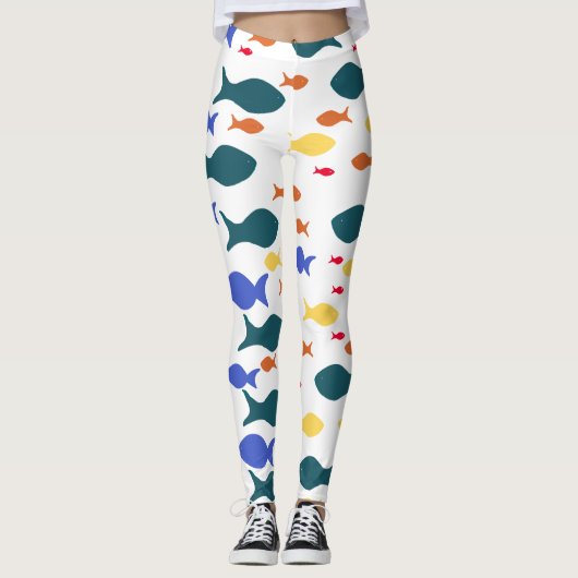 Vissen Aangepaste Leggings (Voorkant)