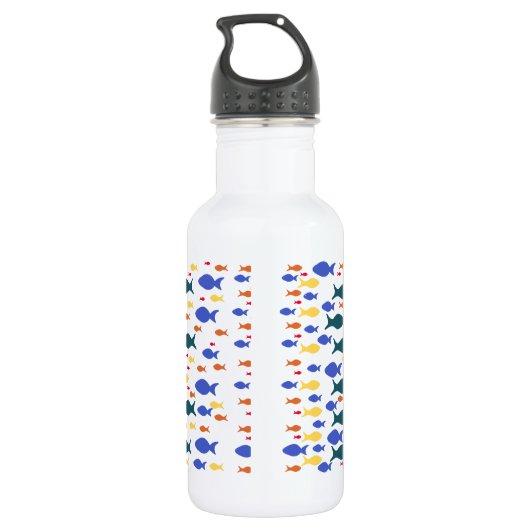 Vissen aangepaste waterfles (Achterkant)