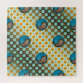 Vissen & Aard Paard Legpuzzel (Horizontaal)