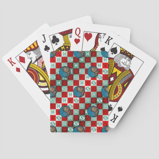 Vissen & Aard Tijger Pokerkaarten (Achterkant)
