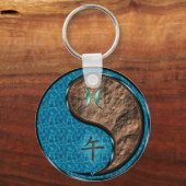 Vissen & Aarde Paard Sleutelhanger (Achterkant)