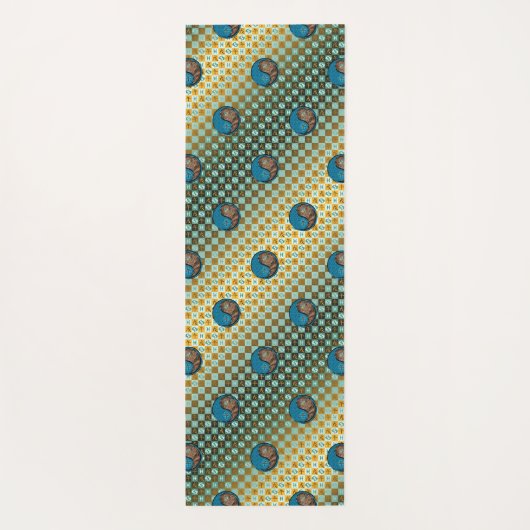 Vissen & Aarde Paard Yogamat (Achterkant)