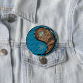 Vissen & Aardrat Ronde Button 7,6 Cm (In situ)