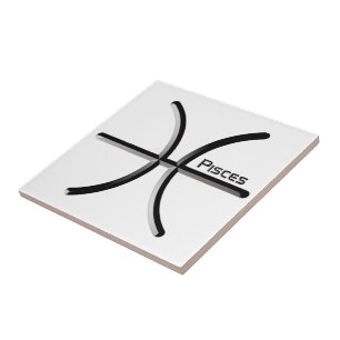 Vissen, abstract ontwerp van het sterrenbeeld, T-S Tegeltje