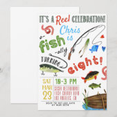 Vissen Achtste verjaardag Kaart (Voorkant / Achterkant)