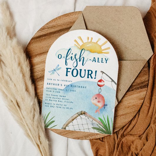 Vissen Ally Four! | 4e verjaardag Kaart