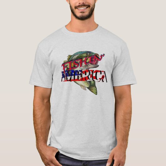 Vissen Amerika T-shirt (Voorkant)