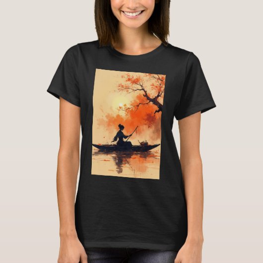 Vissen Amerikaanse Vlag T-shirt (Voorkant)