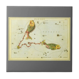 Vissen, Antieke Constellatie Urania's Spiegel Tegeltje