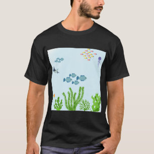 Vissen aquarium t-shirt