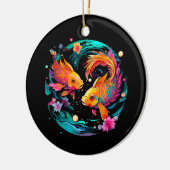Vissen Astrologie Sterrenbeeld Keramisch Ornament (Links)