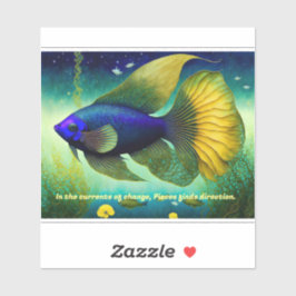 Vissen. astrologisch teken, verwijderbaar sticker