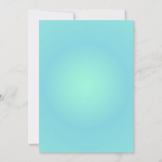 Vissen Aura Gradient Zodiac, Groene Gradiënt Feestdagenkaart (Voorkant)