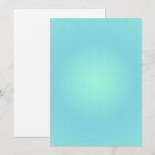 Vissen Aura Gradient Zodiac, Groene Gradiënt Feestdagenkaart (Voorkant / Achterkant)