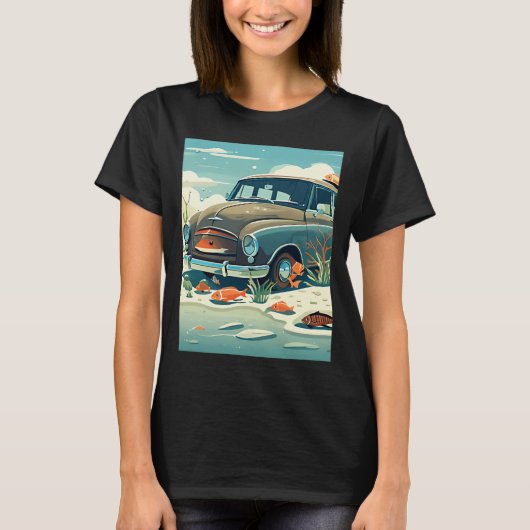 VISSEN & AUTO T-SHIRT (Voorkant)