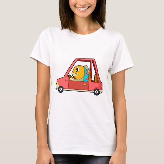 Vissen Auto T-shirt (Voorkant)