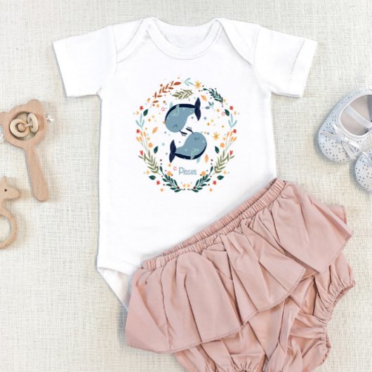 Vissen Baby Outfit - Dromerige vissen Zodiac teken Romper