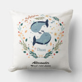 Vissen Baby Schattig Kwekerij Sierkussen (Voorkant)