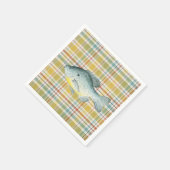 Vissen Baby shower Boy Napkin Servet (Hoek)