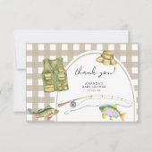 Vissen baby shower Dank u Bedankkaart (Voorkant)