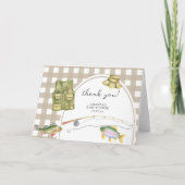 Vissen baby shower Dank u Bedankkaart (Voorkant)