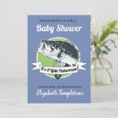 Vissen Baby shower dat het een kleine visser is Kaart (Staand voorkant)