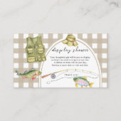 Vissen baby shower - display douchekaart informatiekaartje (Voorkant)