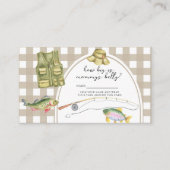 vissen baby shower - Hoe groot is mama's buik Informatiekaartje (Voorkant)